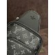 Мужская сумка Louis Vuitton Avenue Monogram Eclipse с лого внизу s003