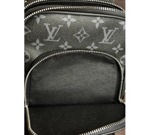 Мужская сумка Louis Vuitton Avenue Monogram Eclipse с лого внизу s003