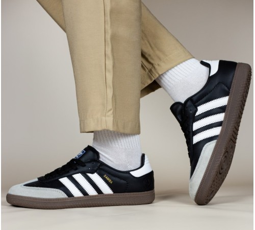 Жіночі кросівки Adidas Samba black white