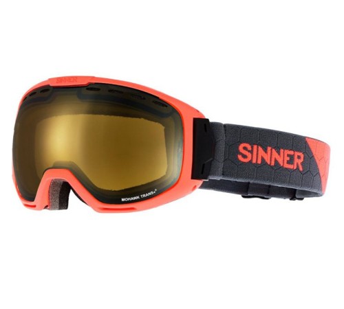 Маска гірськолижна Sinner Mohawk Cat.S2-S3 (Trans+) Matte Neon Orange (SIGO-167-62-PC1)