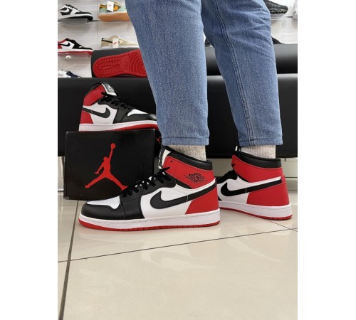 Кроссовки Nike Air Jordan 1 RED /white/black (ТОП качество)