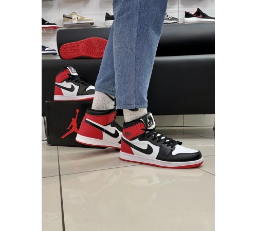 Кроссовки Nike Air Jordan 1 RED /white/black (ТОП качество)