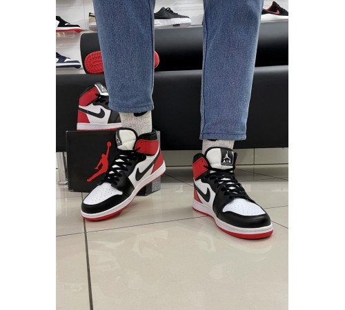 Кроссовки Nike Air Jordan 1 RED /white/black (ТОП качество)