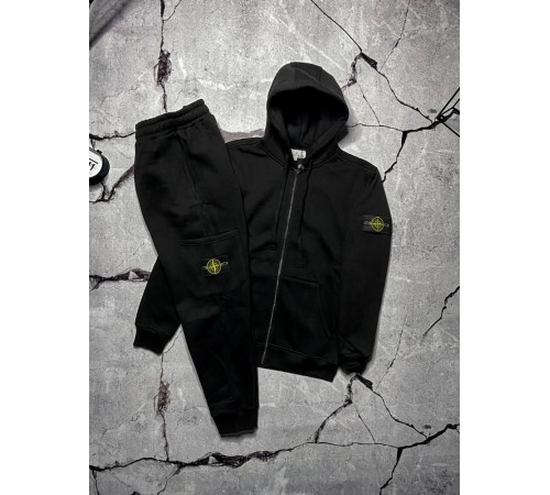 Спортивний костюм Stone Island зимовий чорний