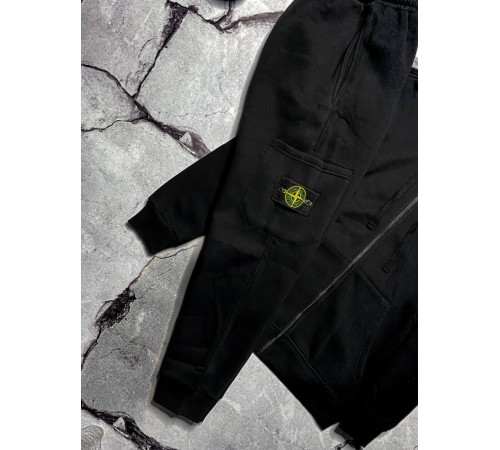 Спортивний костюм Stone Island зимовий чорний