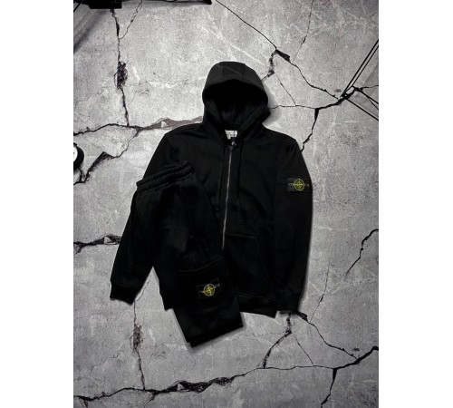 Спортивний костюм Stone Island зимовий чорний