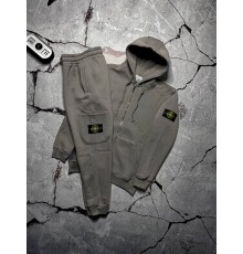 Спортивний костюм сірий зимовий Stone Island cірий