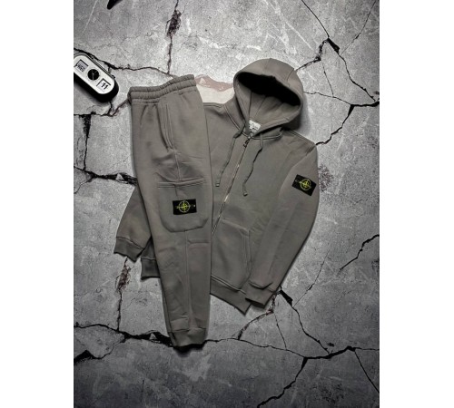 Спортивний костюм сірий зимовий Stone Island cірий