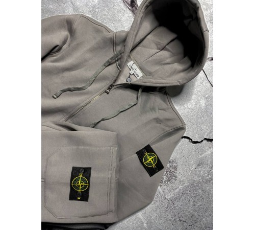 Спортивний костюм сірий зимовий Stone Island cірий