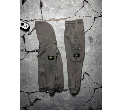 Спортивний костюм сірий зимовий Stone Island cірий