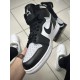 Кроссовки высокие Nike Air Jordan 1 (black white gray)