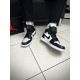 Кроссовки высокие Nike Air Jordan 1 (black white gray)