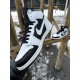 Кроссовки высокие Nike Air Jordan 1 (white / black)