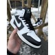 Кроссовки высокие Nike Air Jordan 1 (white / black)