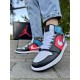 Кроссовки Nike Air Jordan 1 (белый\красный\синий\голубой)