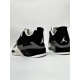 Зимние кроссовки Nike Air Jordan 4 Retro (black / gray / white)