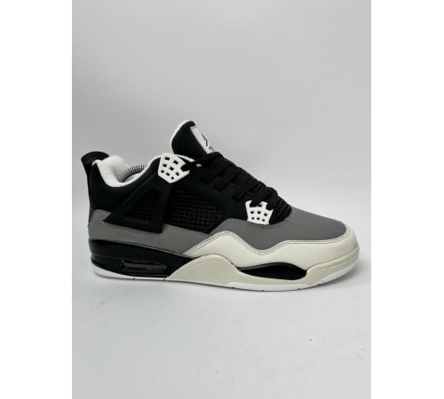 Зимние кроссовки Nike Air Jordan 4 Retro (black / gray / white)