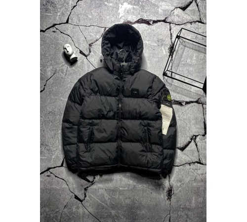 Куртка мужская зимняя черная Stone Island