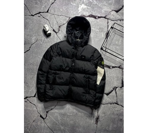 Куртка мужская зимняя черная Stone Island