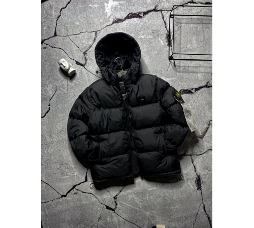 Куртка мужская зимняя черная Stone Island