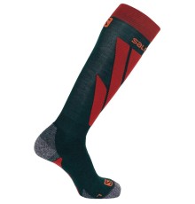 Шкарпетки гірськолижні Salomon S/ACCESS green gables/valiant poppy (LC124910056)