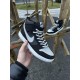 Кроссовки высокие Nike SB Dunk (черные с серым)