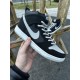 Кроссовки высокие Nike SB Dunk (черные с серым)