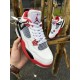 Зимние кроссовки Nike Air Jordan 4 Retro ЛІЦЕНЗІЯ (white / red)