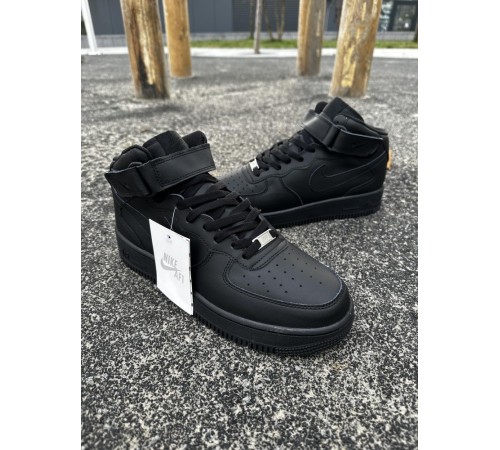 Зимние кроссовки Nike Air Force ЛИЦЕНЗИЯ (black)