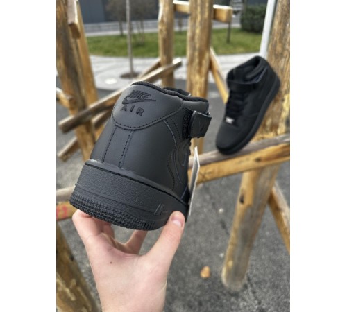 Зимние кроссовки Nike Air Force ЛИЦЕНЗИЯ (black)