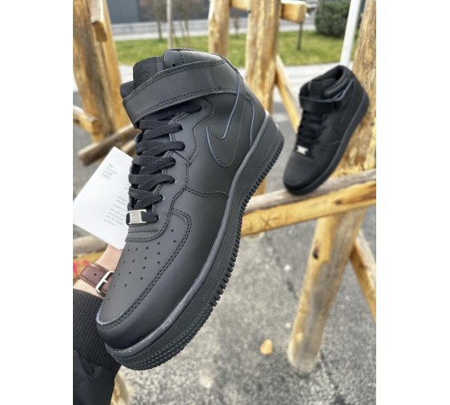 Зимние кроссовки Nike Air Force ЛИЦЕНЗИЯ (black)