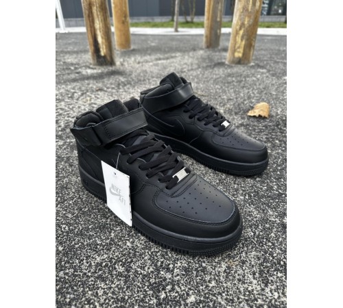 Зимние кроссовки Nike Air Force ЛИЦЕНЗИЯ (black)