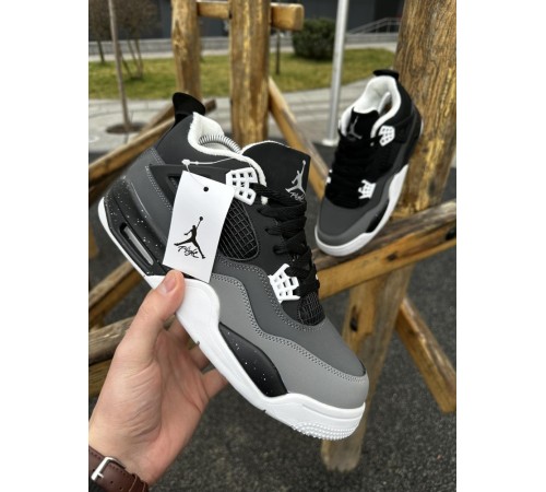 Зимние кроссовки Nike Air Jordan 4 Retro COSMO серые