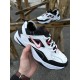 Кроссовки зимние с флисом Nike M2K Monarch (white & red)