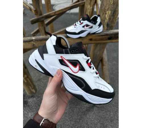 Кроссовки зимние с флисом Nike M2K Monarch (white & red)