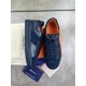 Кроссовки Santoni Blue из натуральной кожи ob389