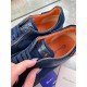 Кроссовки Santoni Blue из натуральной кожи ob389