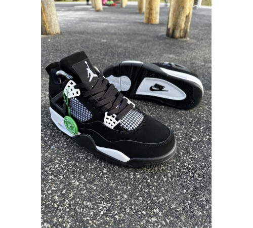 Кроссовки Nike SB Air Jordan Retro 4 (black / white)