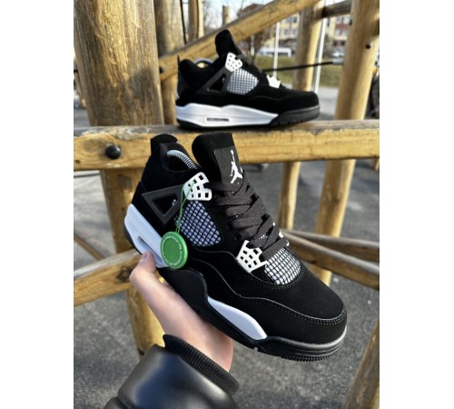 Кроссовки Nike SB Air Jordan Retro 4 (black / white)