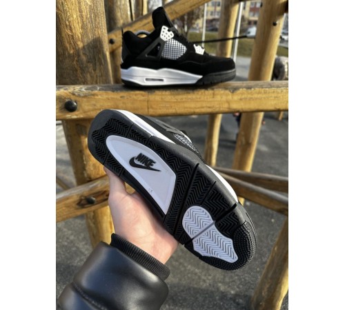 Кроссовки Nike SB Air Jordan Retro 4 (black / white)