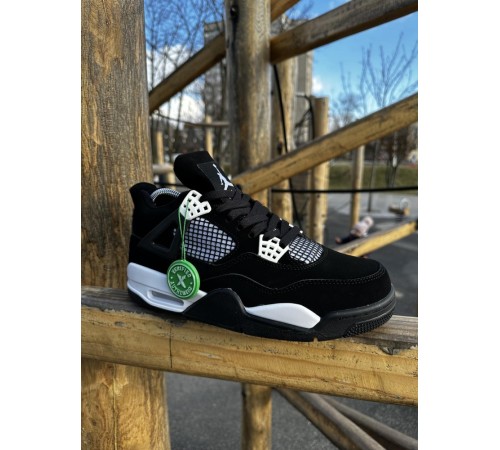 Кроссовки Nike SB Air Jordan Retro 4 (black / white)