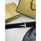 Ремень черный Tom Ford Reversible classic  пряжка серебряного цвета r142