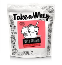 Take-a-whey whey protein 907 г протеин (клубничный милкшейк)