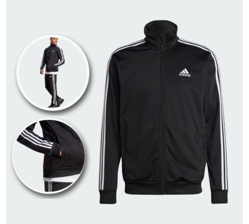 Кофта чоловіча спортивна Adidas M 3S TR TT TS Black/White (157805-T-SH)