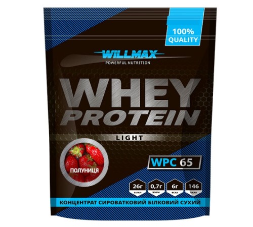 Whey Protein 65% 1 кг протеин (клубника)