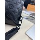 Нагрудная черная сумка Louis Vuitton Monogram c786