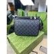 Мессенджер черный Gucci GG Interlocking c782