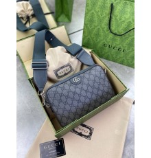 Кросс-боди Gucci Ophidia GG Supreme gray серая c781