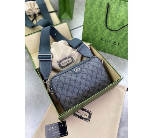 Кросс-боди Gucci Ophidia GG Supreme gray серая c781