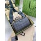 Кросс-боди Gucci Ophidia GG Supreme gray серая c781